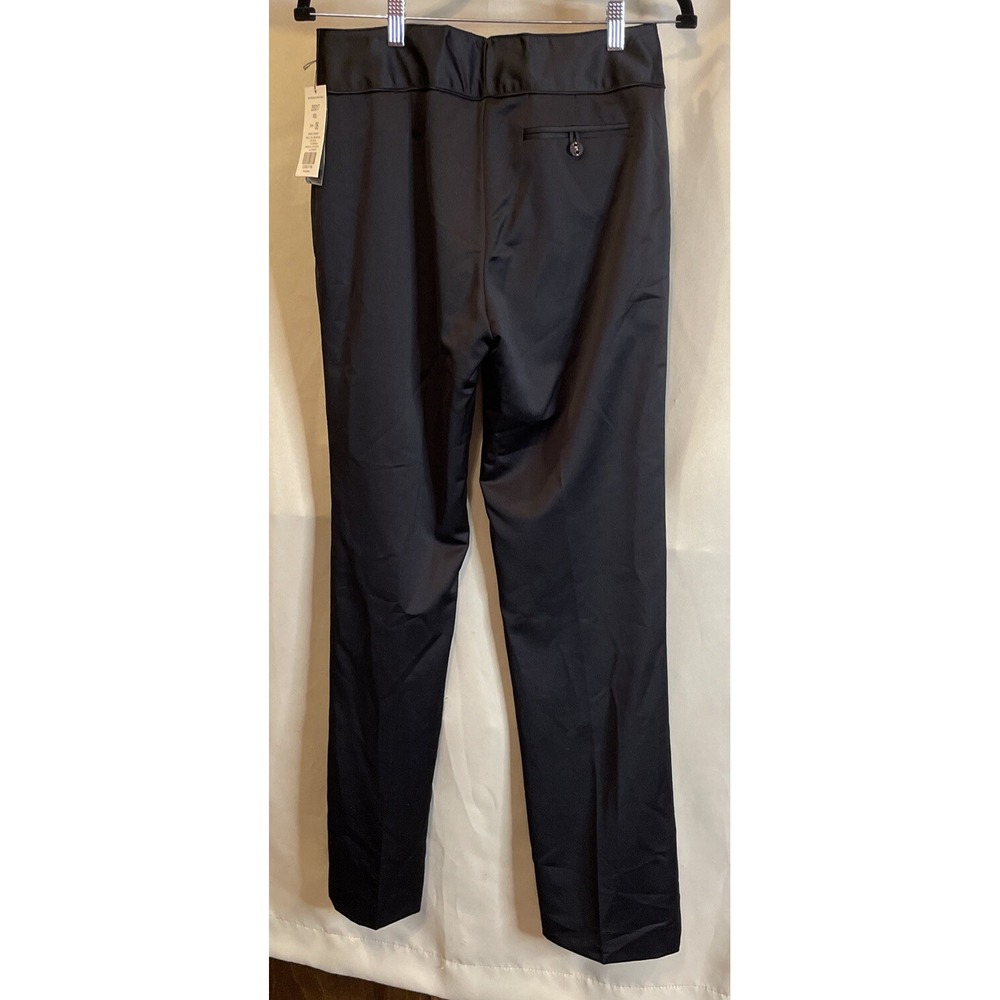 Etcetera Womens 6 Dress Pants Black Rebel Wool Blend Button Waistband Career NEW - Picture 3 of 11